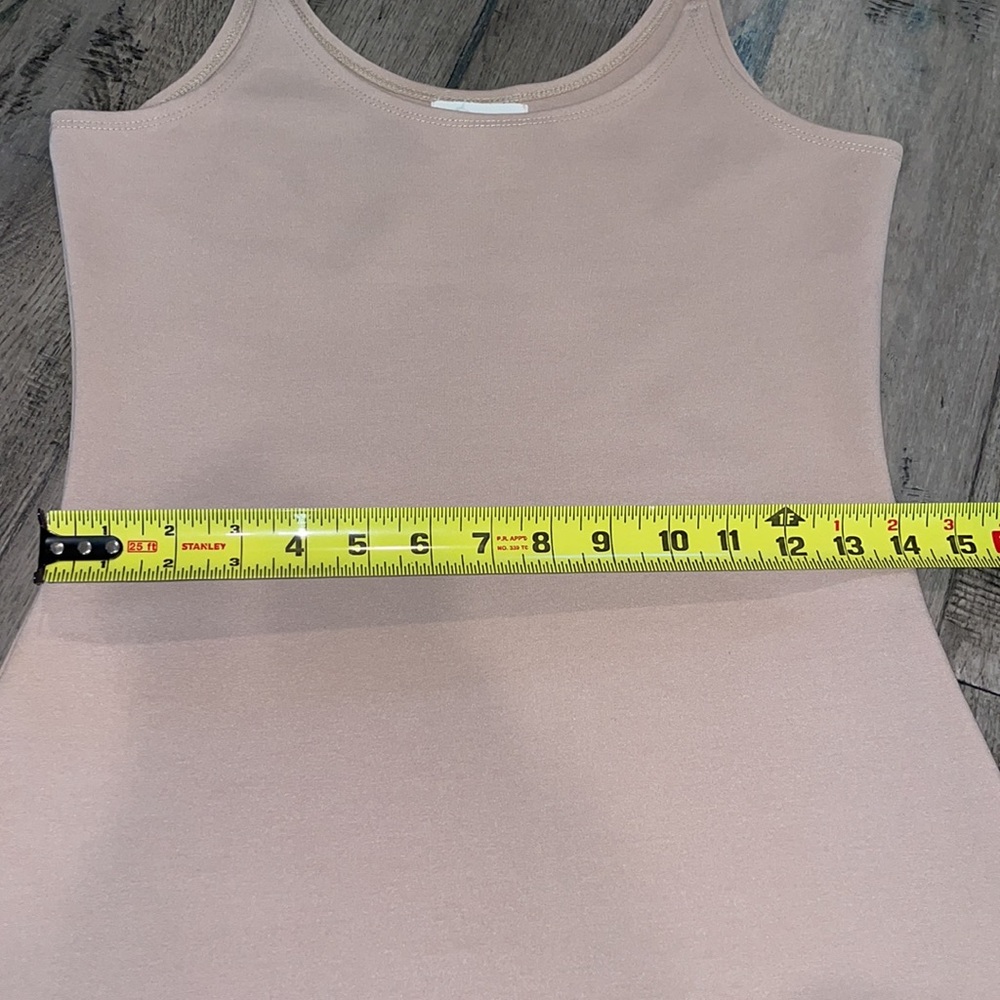 Mini Body-con Dress Color Tan Size L - Picture 9 of 12